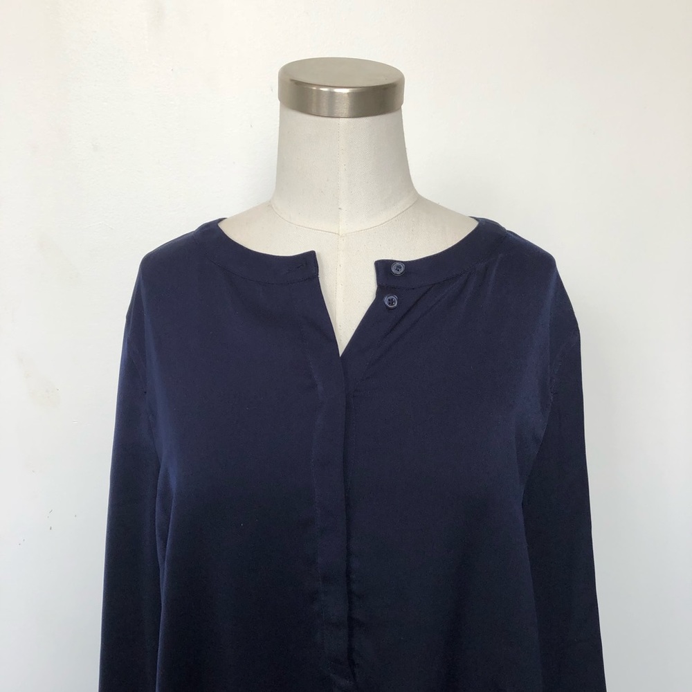NWT J Crew Factory Silky Henley Top in medium